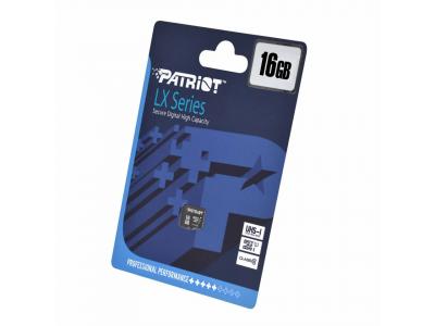 Thẻ nhớ Micro SDXC Patriot Cao cấp LX C10 16GB Chính Hãng