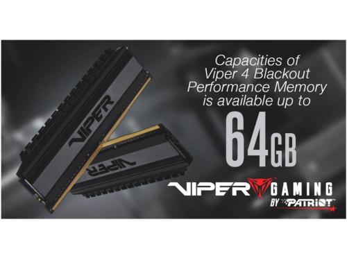 Patriot Viper Gaming ra mắt KIT RAM 64GB Viper 4 Blackout hiệu suất cao